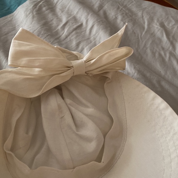 White material ponytail hat wide brim - Picture 4 of 8